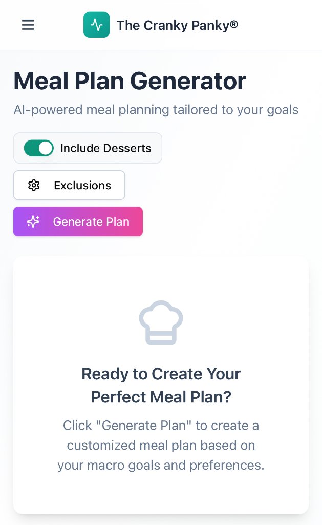 AI meal plan generator
