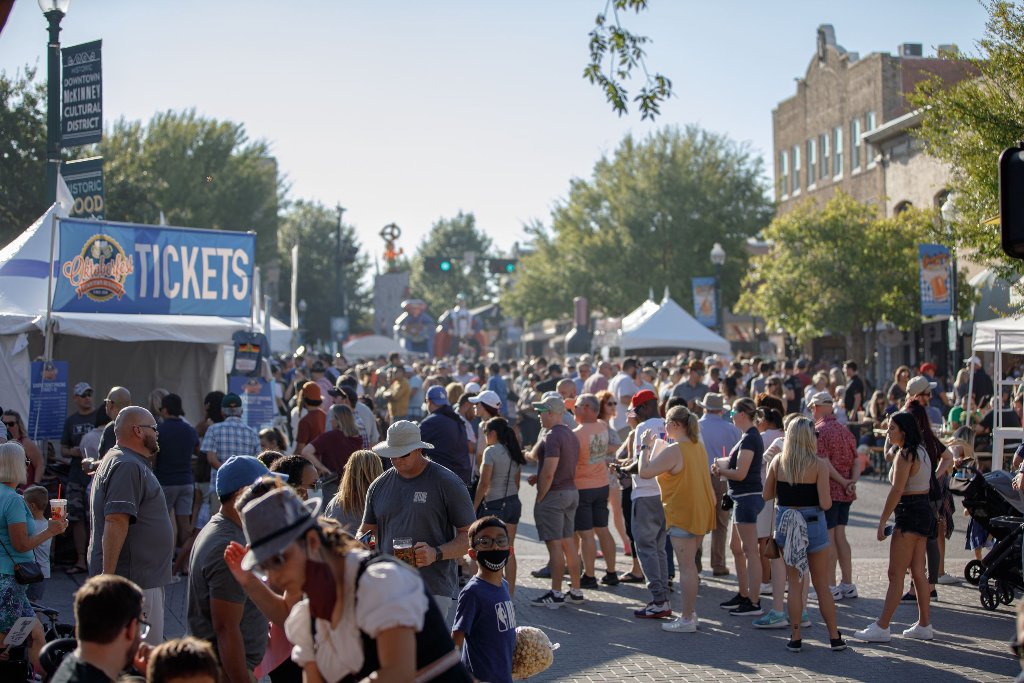 Downtown McKinney event crowd