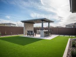 Modern backyard with patio