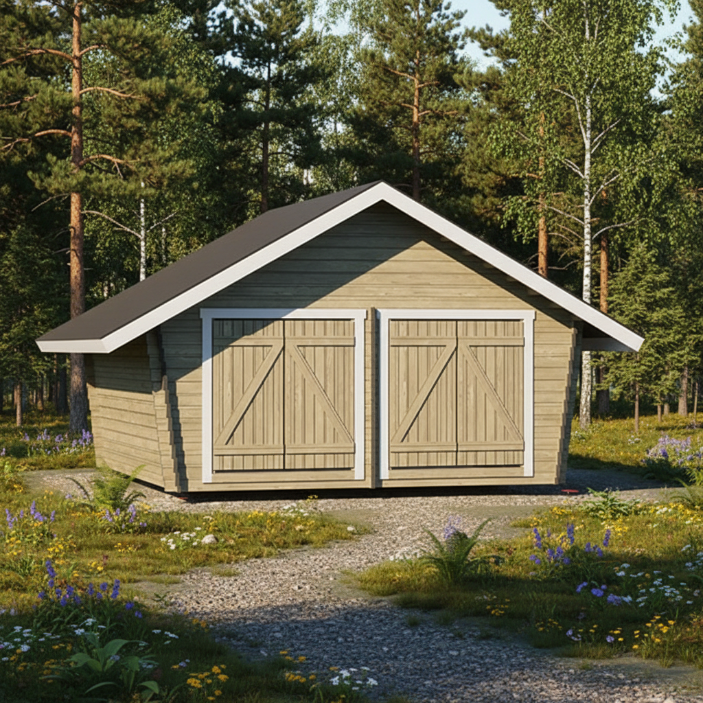 Hirsilato Umpi XL Pihavarasto 20m2 - Hirsiladot ja Pihaladot - 41005009 - 3