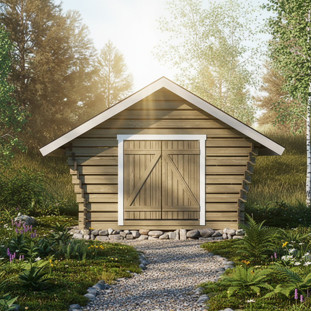 Hirsilato Rako M Pihavarasto 10m2 - Hirsiladot ja Pihaladot - 300078129 - 3