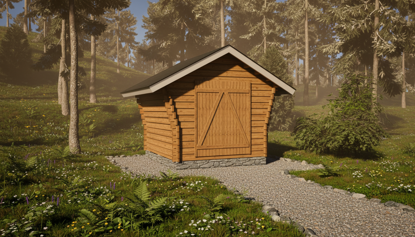 Hirsilato Rako S Pihavarasto 6,3m2 - Hirsiladot ja Pihaladot - 41005026 - 1