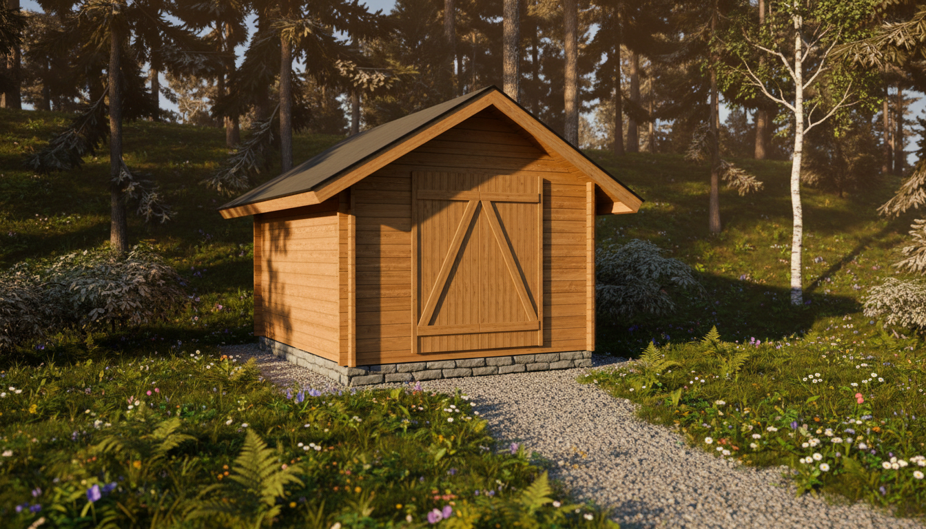 Hirsilato Suora M Pihavarasto 10m2 - Hirsiladot ja Pihaladot - 4100531 - 1