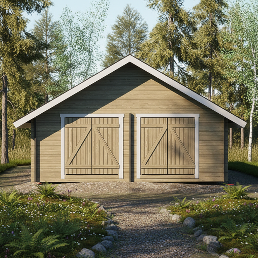 Hirsilato Suora XXL Pihavarasto 25m2 - Hirsiladot ja Pihaladot - 41005066 - 1