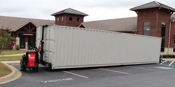 Container moving around job sites