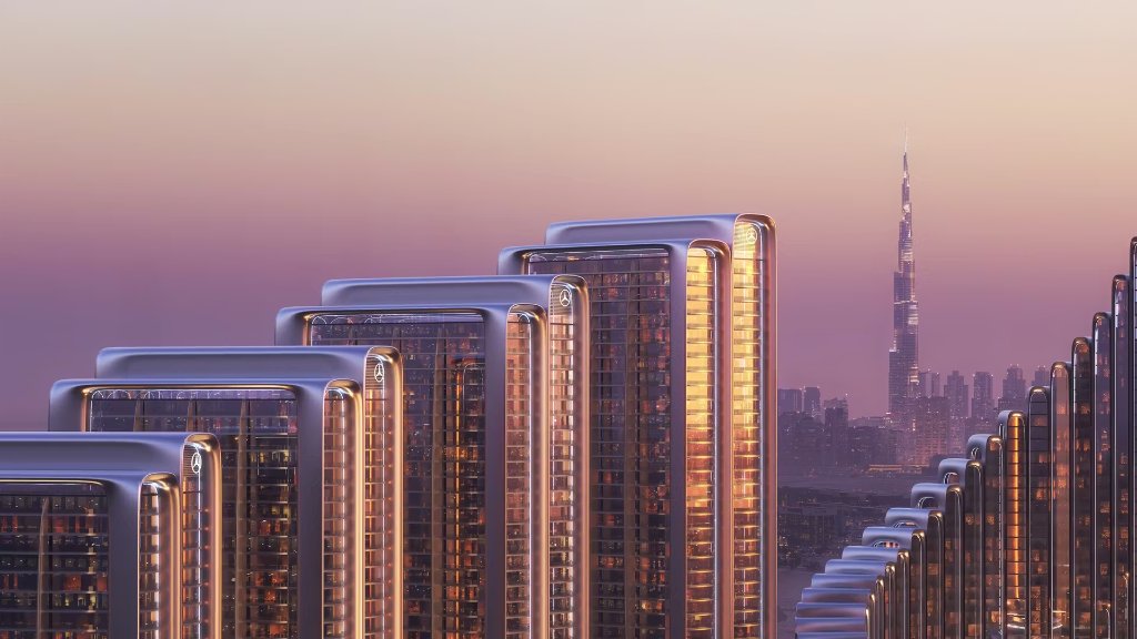 Mercedes-Benz Places Binghatti City Dubai towers exterior view