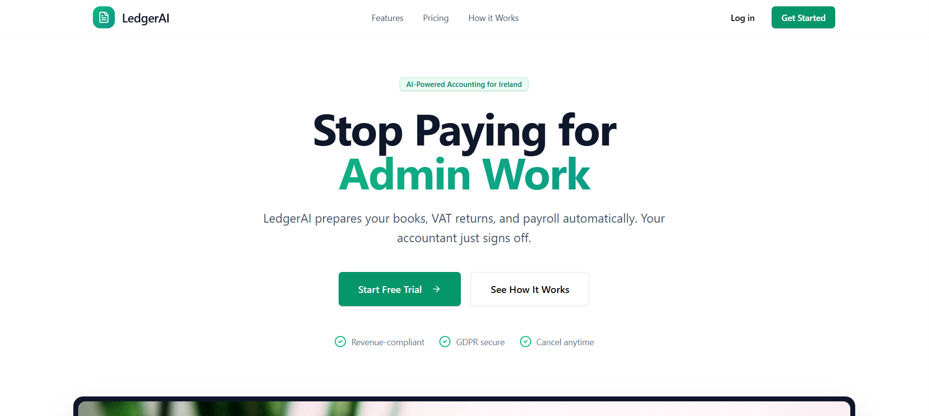 Ledger AI template preview
