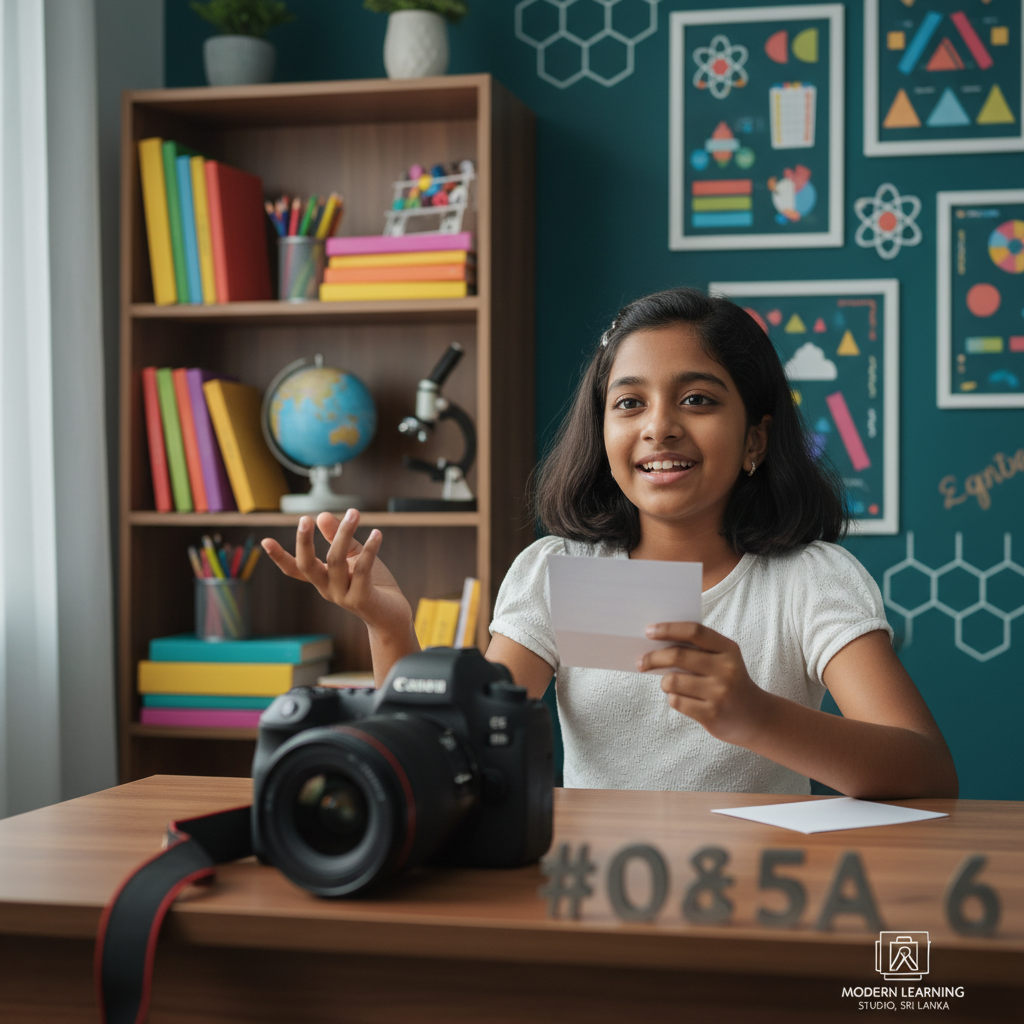 Child speaking with confidence