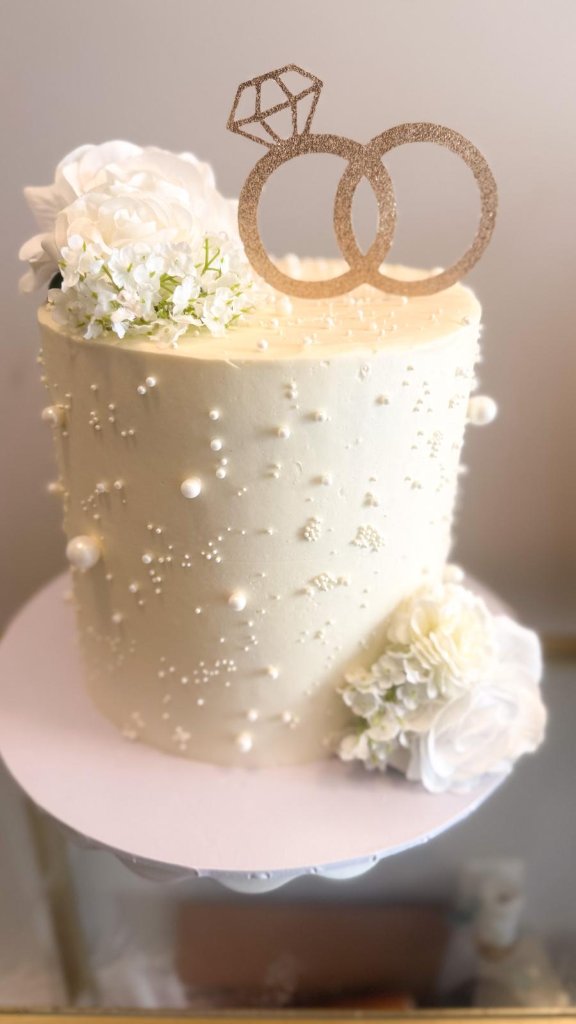 Bridal Shower Ring Cake