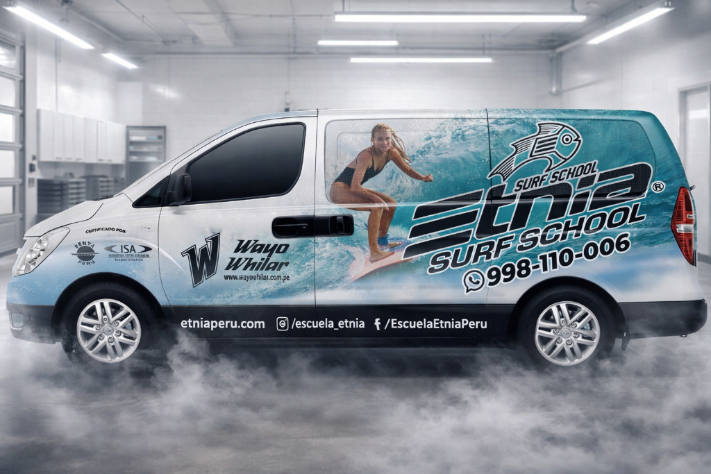 Surf School Van Wrap
