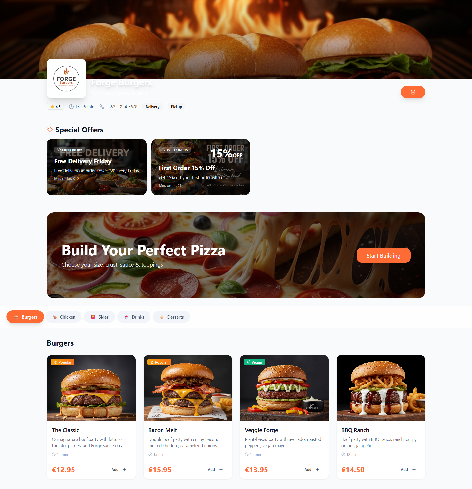 MenuForge template preview