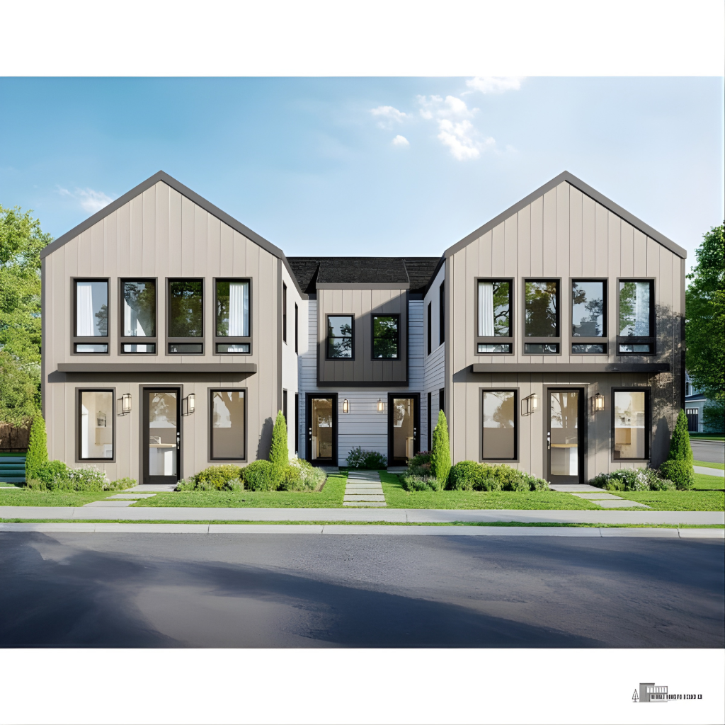 Modern residential development