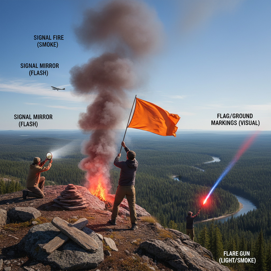Ways to Signal for Help in Wilderness Survival