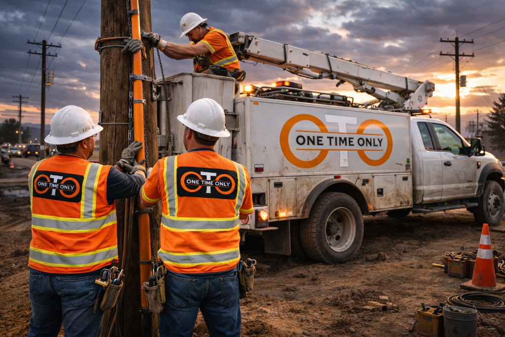 Utility Pole Installation
