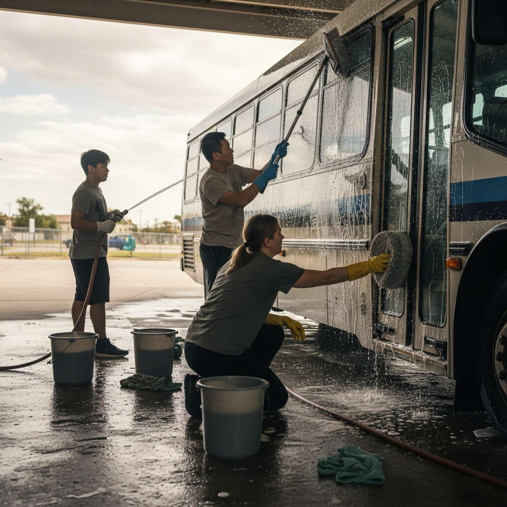 Washing Car/Bus