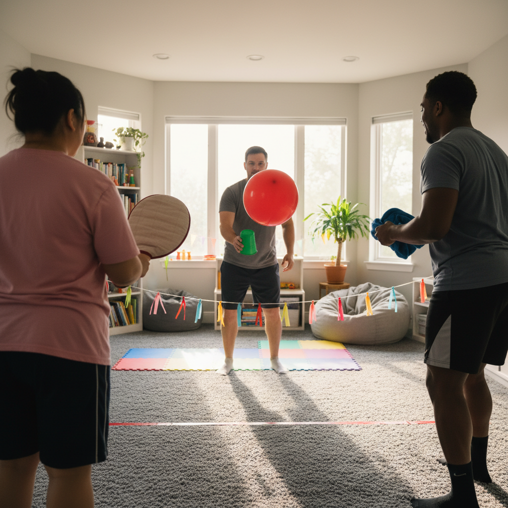 Indoor Balloon Tennis