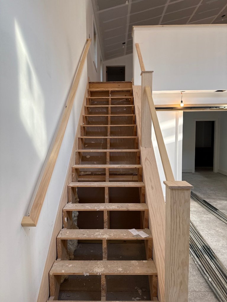 Interior Staircase Refinishing - Before