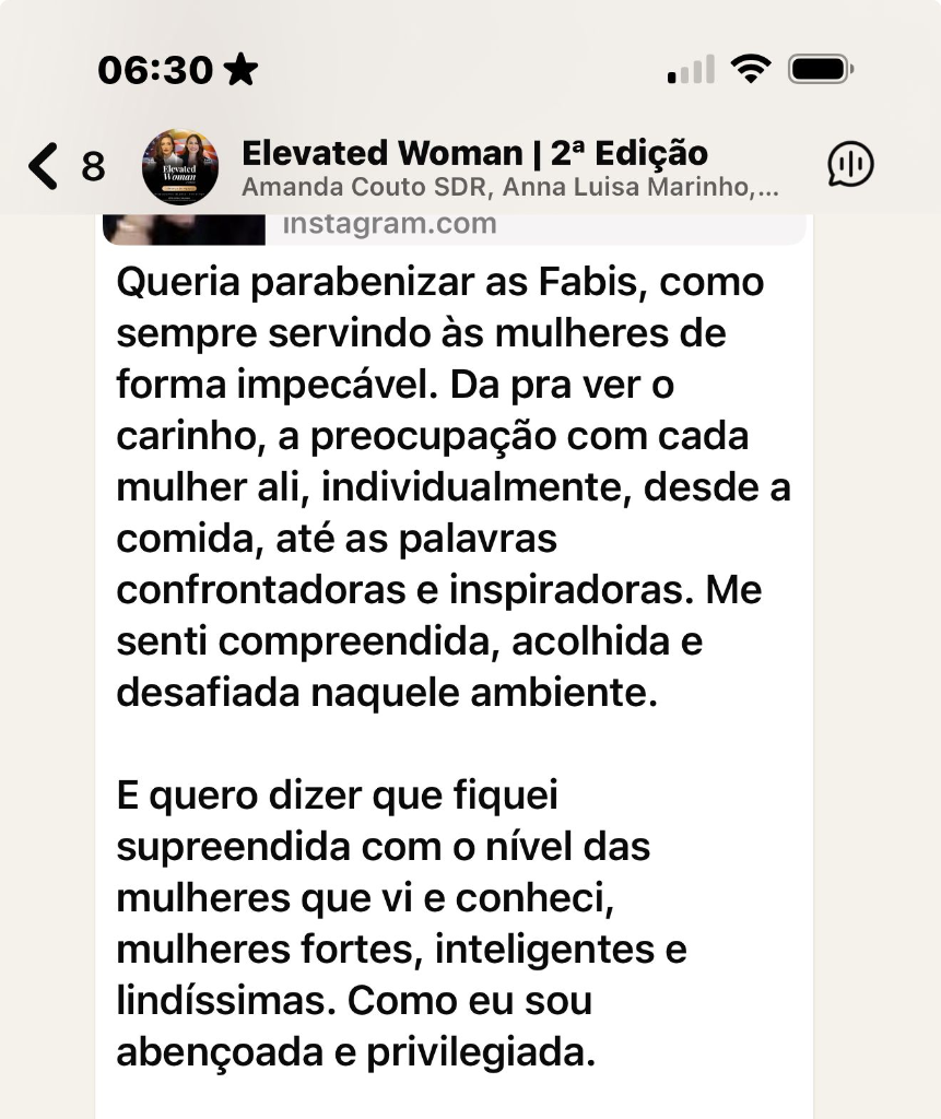 Depoimento Elevated Woman