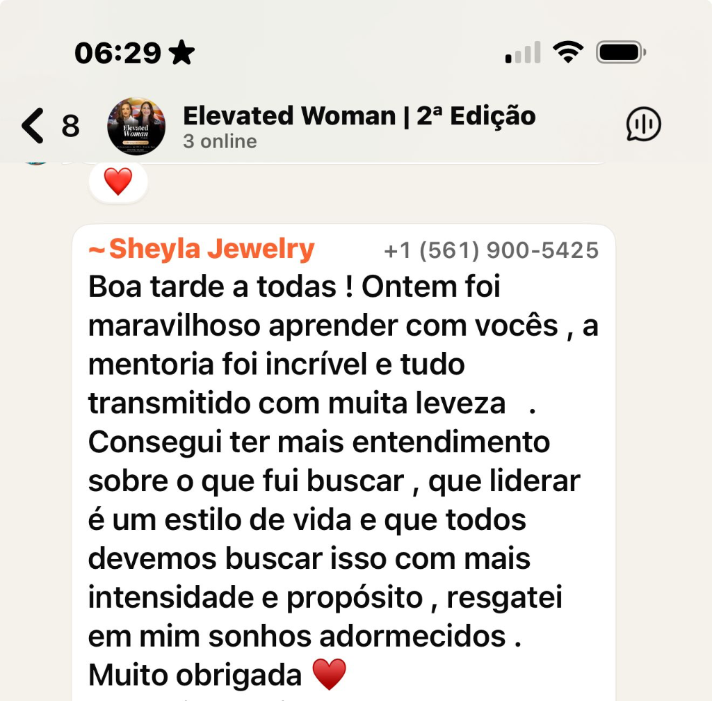 Depoimento Elevated Woman