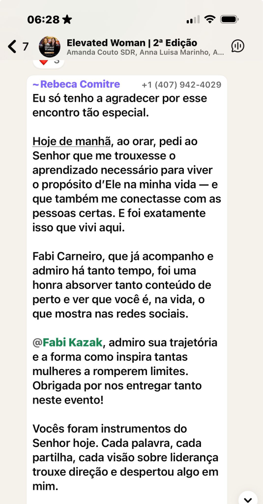 Depoimento Elevated Woman
