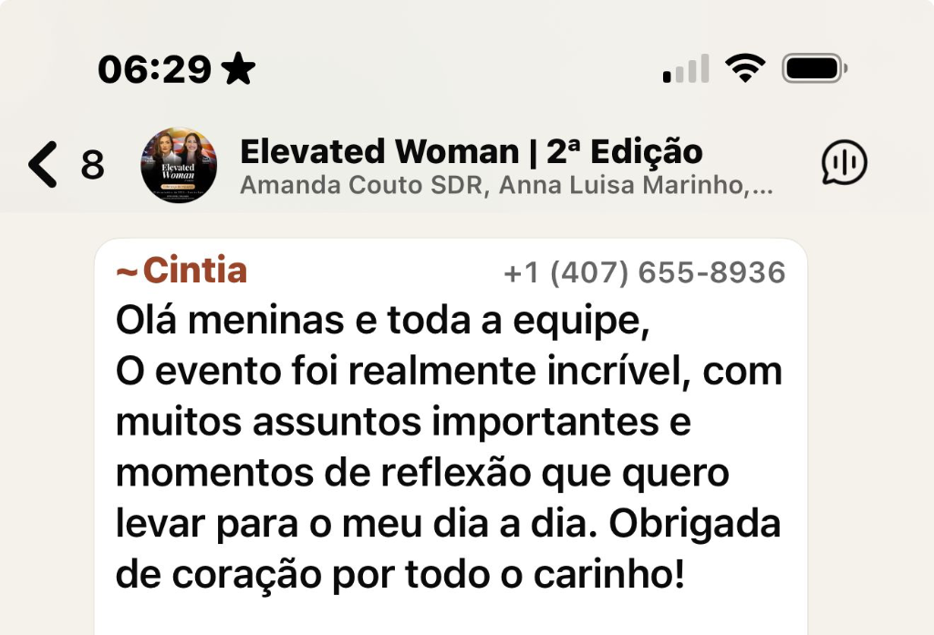 Depoimento Elevated Woman