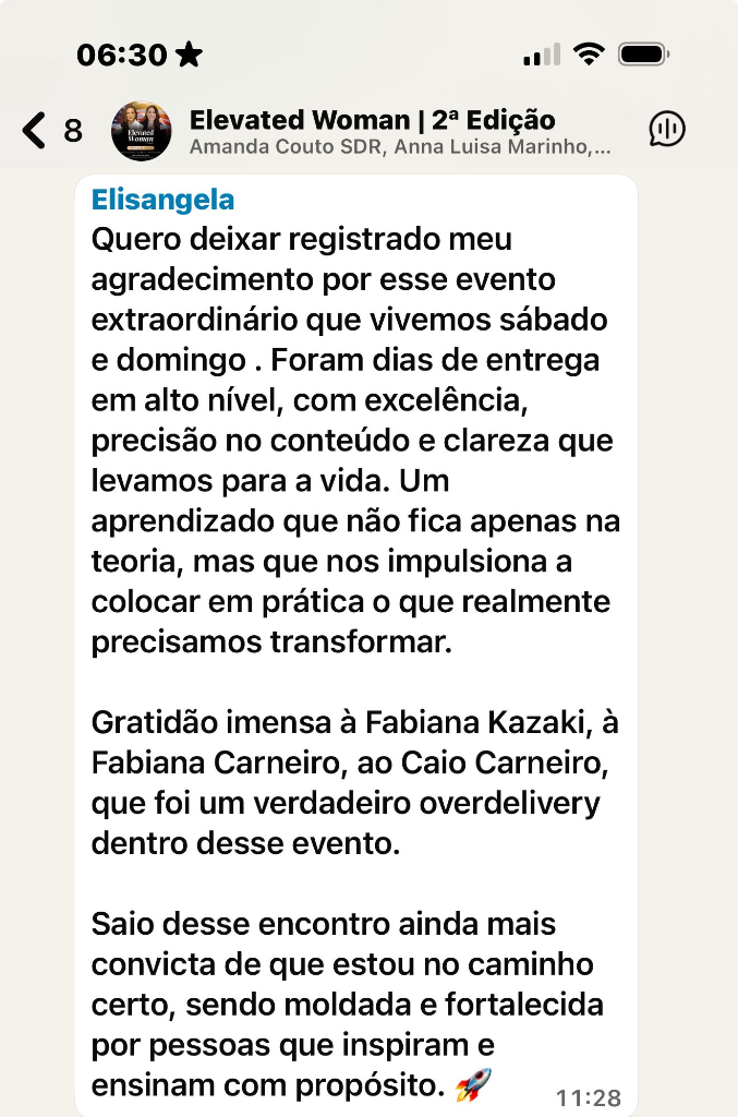 Depoimento Elevated Woman