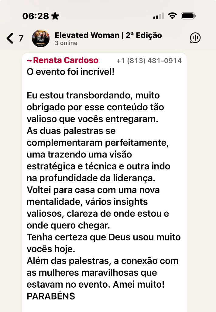 Depoimento Elevated Woman