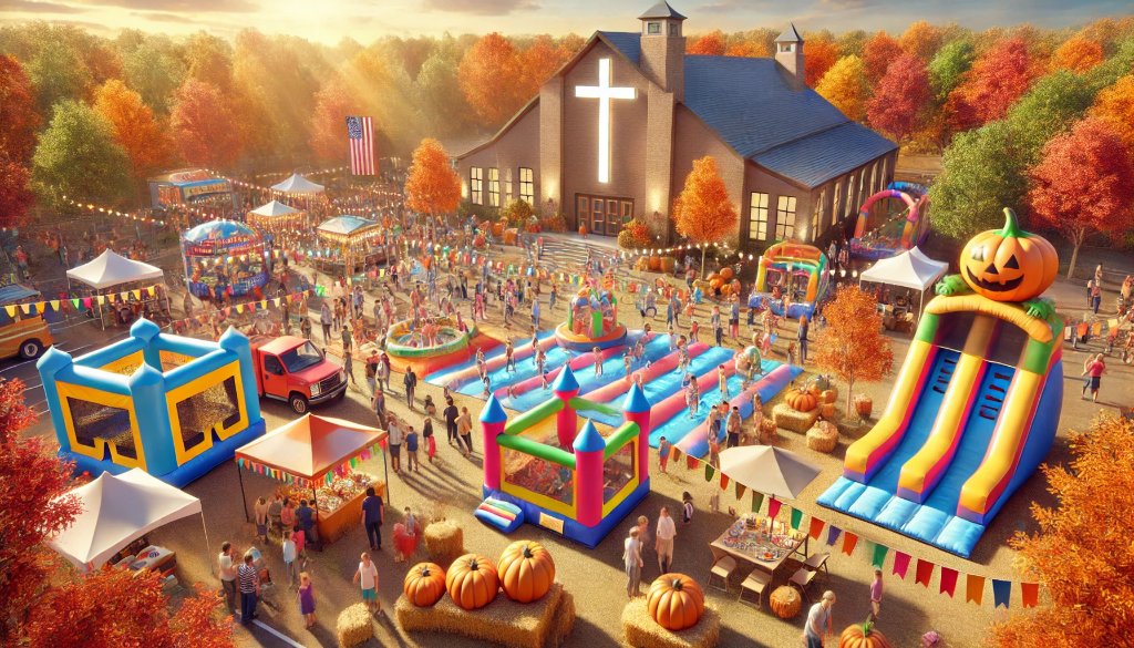 Church Event with Inflatables