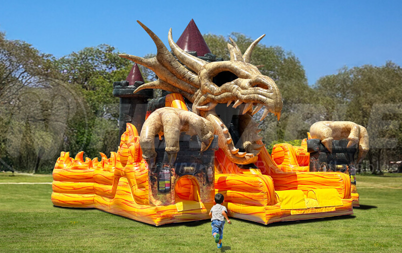 Dragon's Lair Giant Inflatable Obstacle Course - available for rent in State College PA