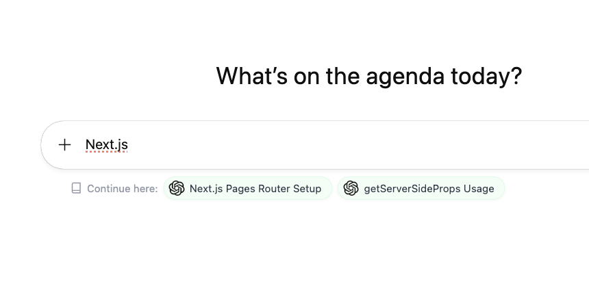 "Continue from here"