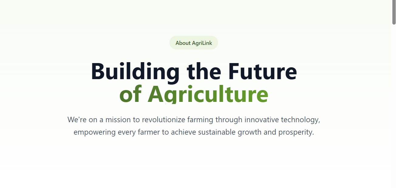 AgriLink Website template preview
