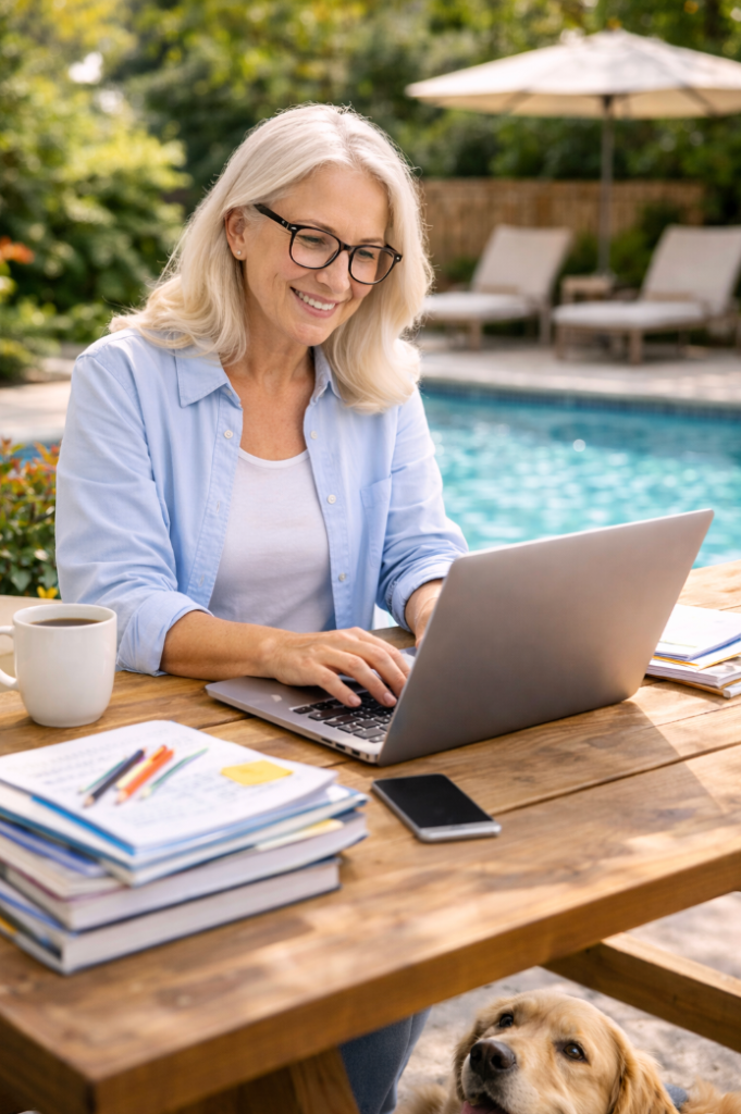 Tutor working remotely