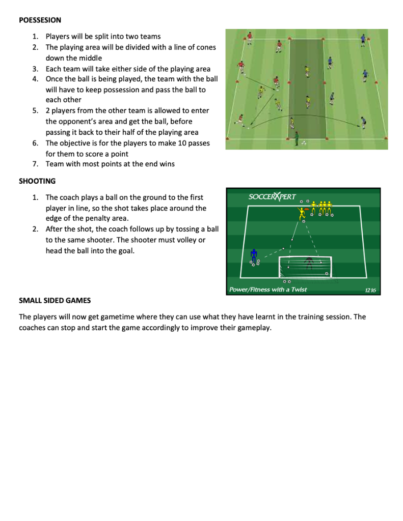 Training Session Drills