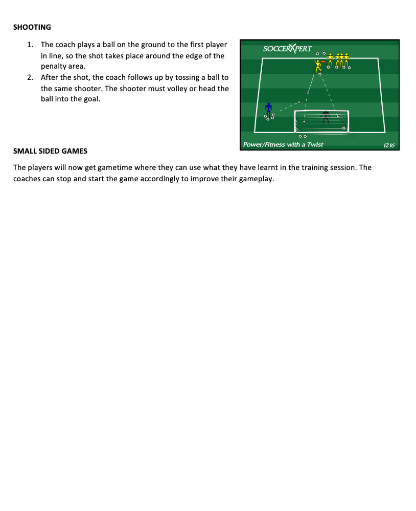 Training Session Drills - Shooting