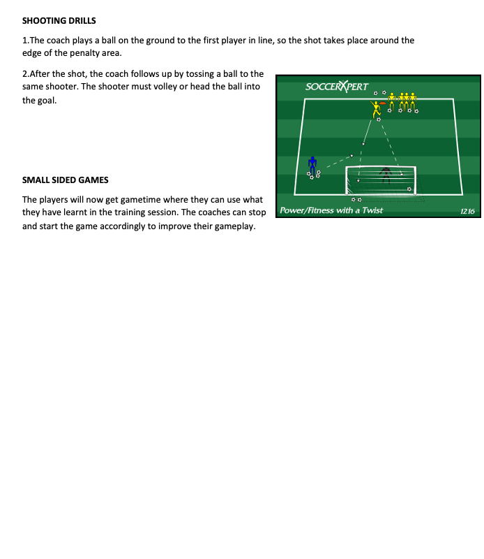 Shooting and Small Sided Games