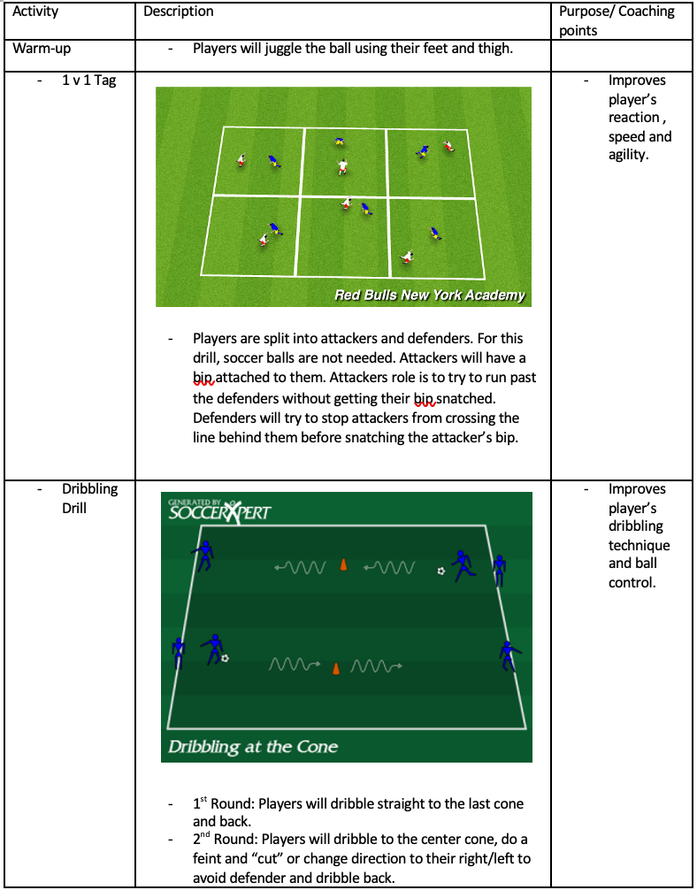 1v1 Tag and Dribbling Drill