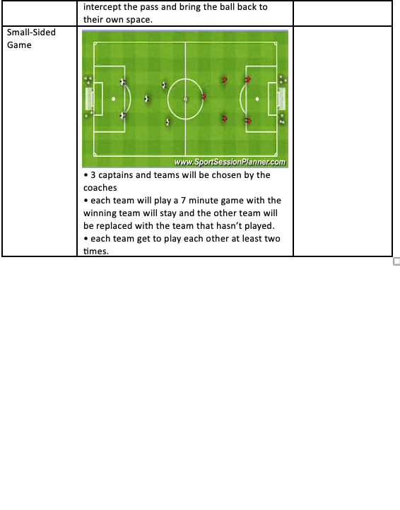 Small-Sided Game Setup