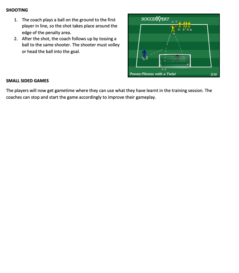 Training Session Drills - Shooting
