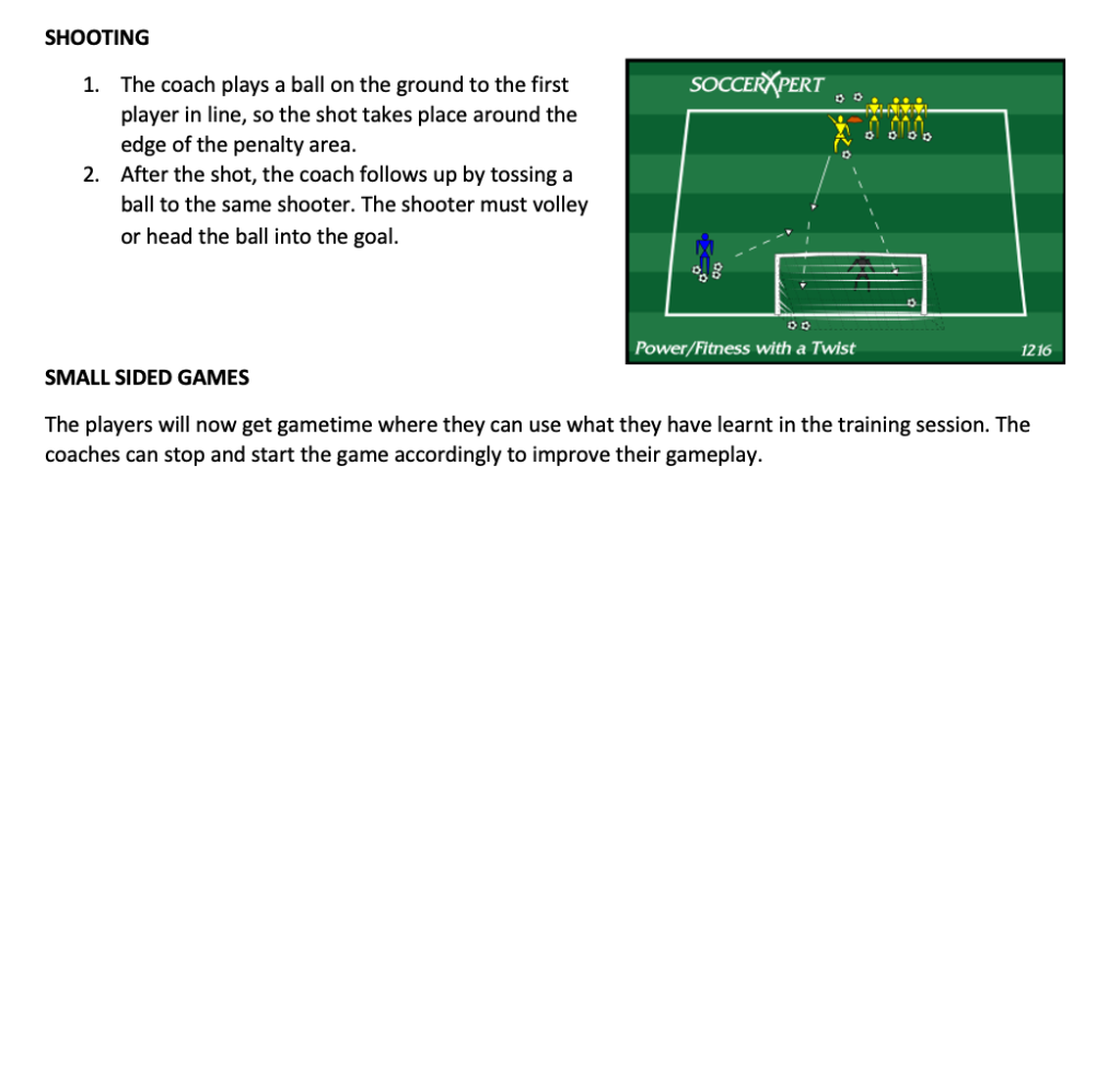 Shooting and Small Sided Games