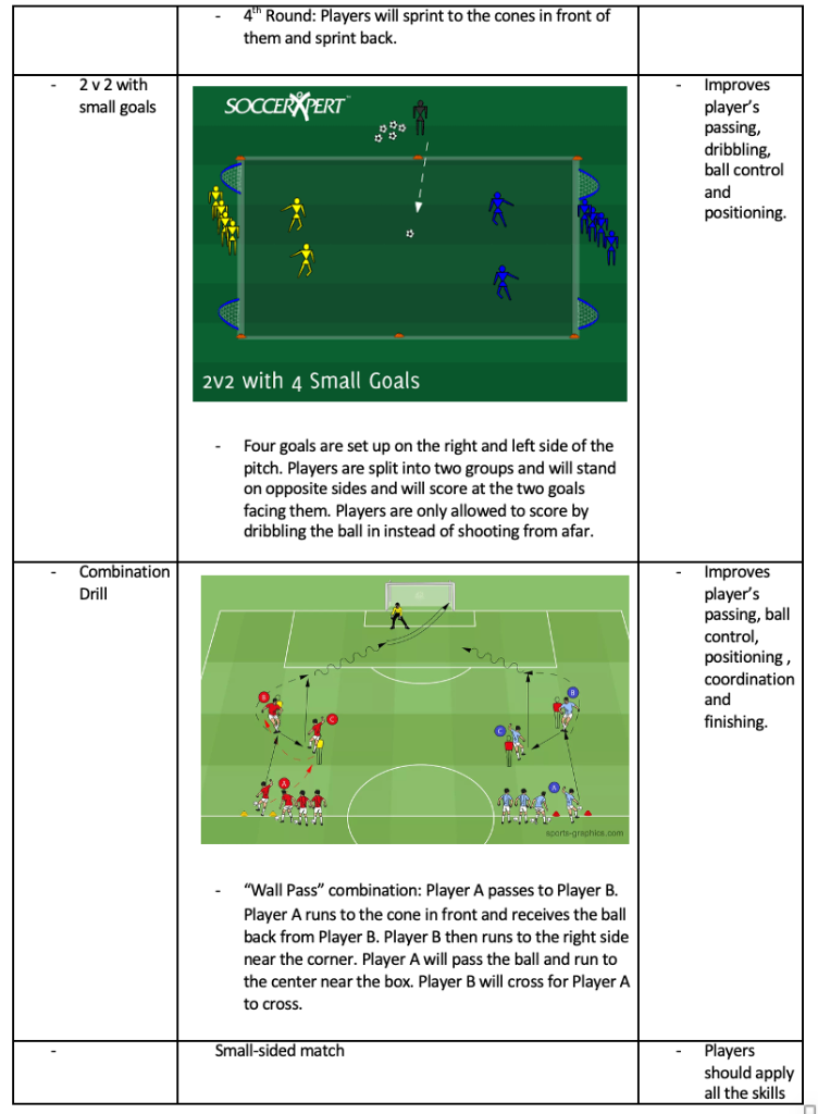 2v2 with Small Goals