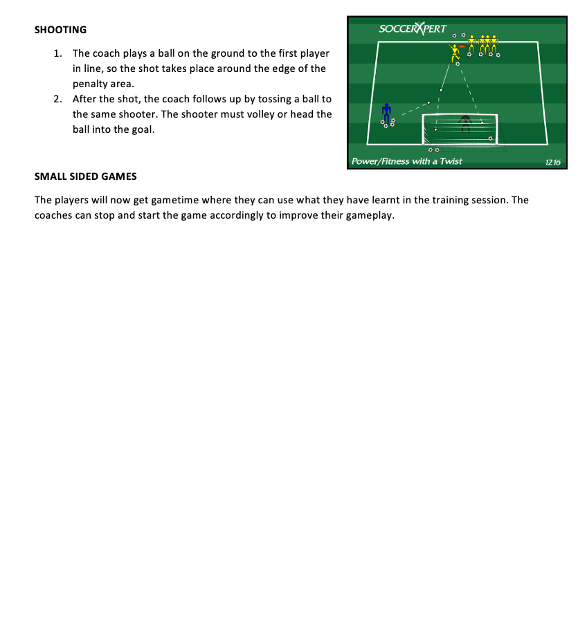 Shooting and Small Sided Games
