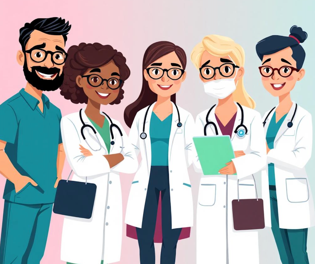 Healthcare professionals team