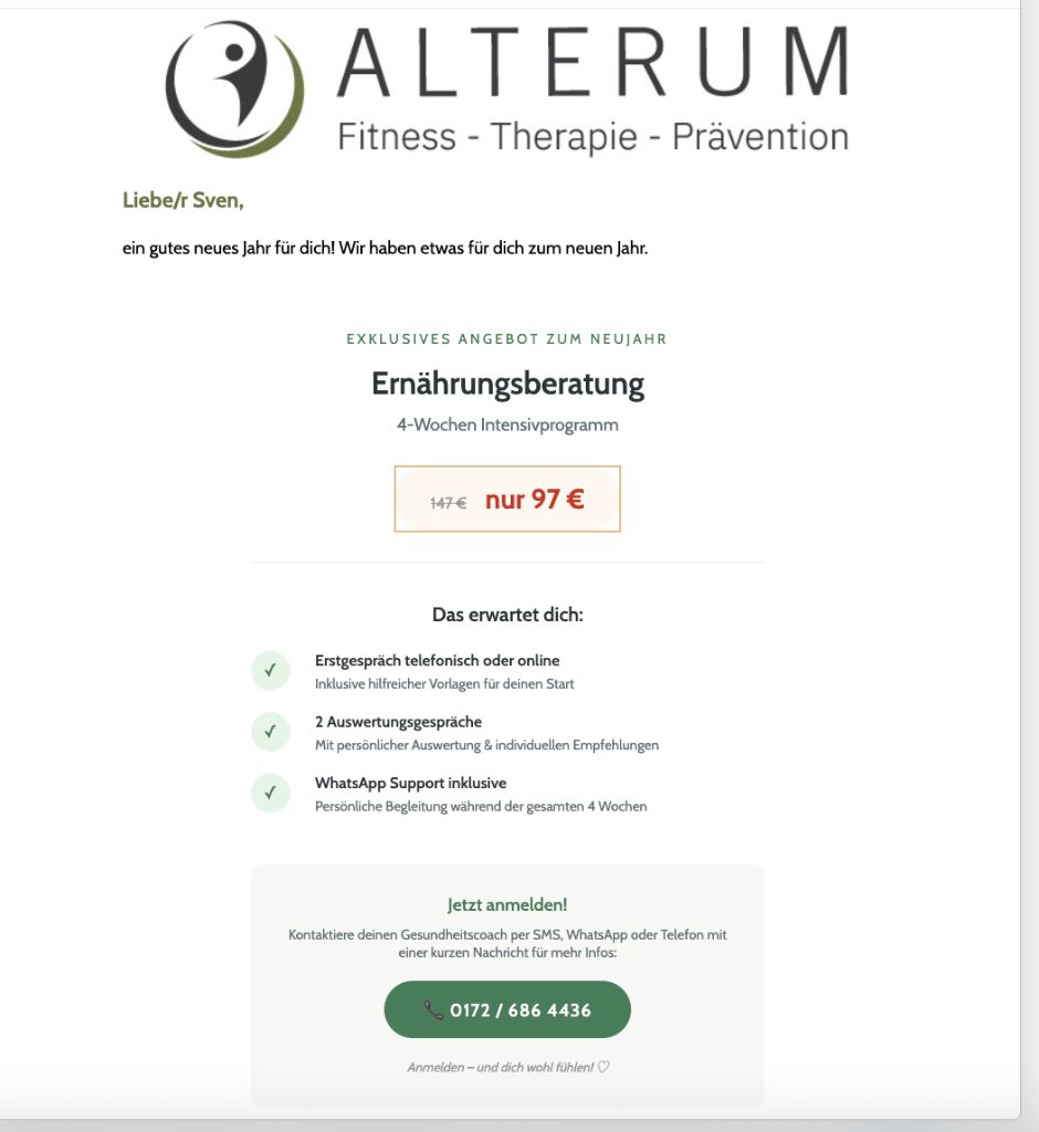 Ernährungsberatung