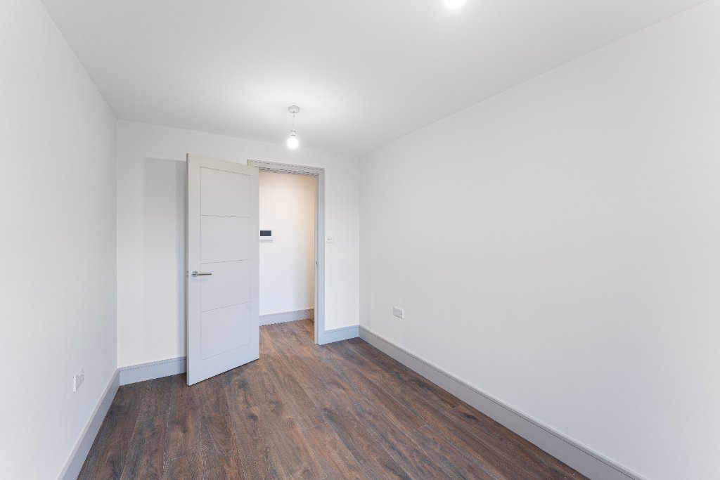 First floor landing with clear safety signage