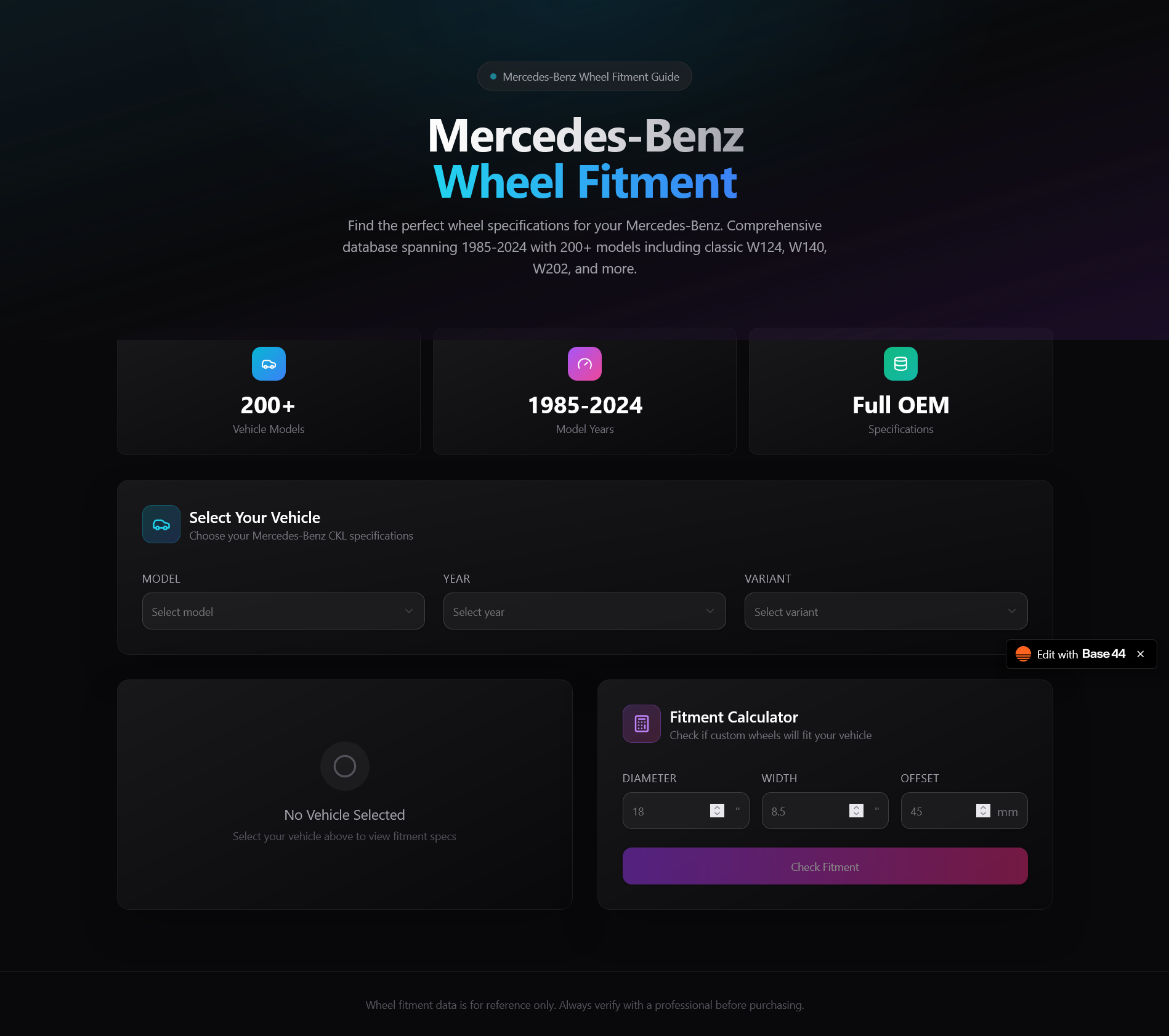 mercedes wheel fitment template preview
