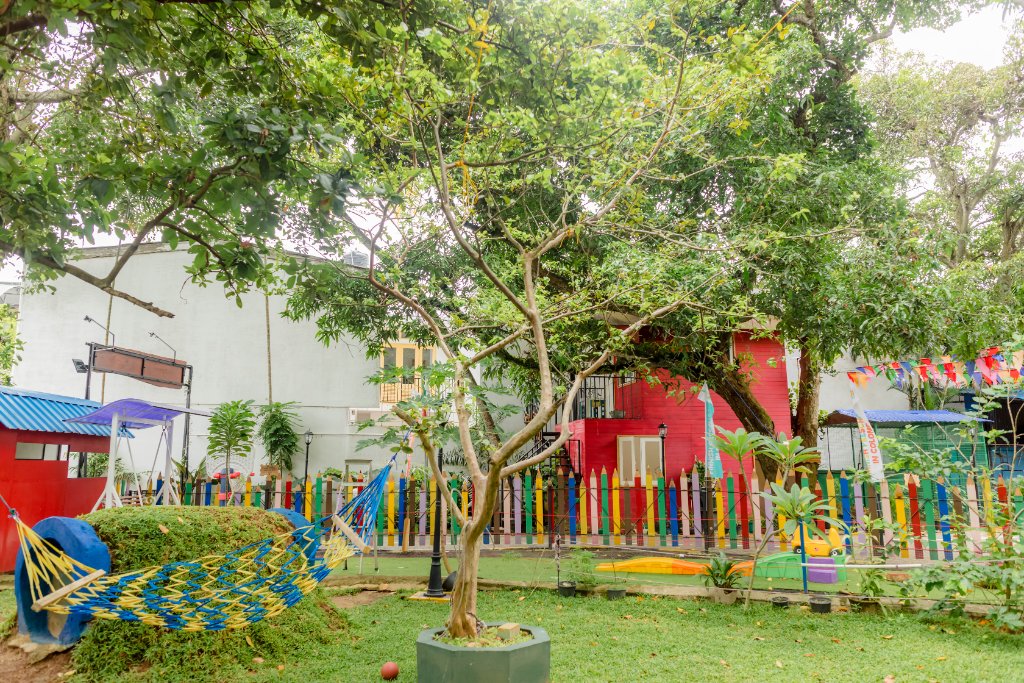 Children playing in nature