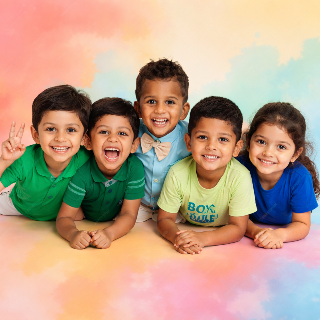 Happy children at Finnish Preschool