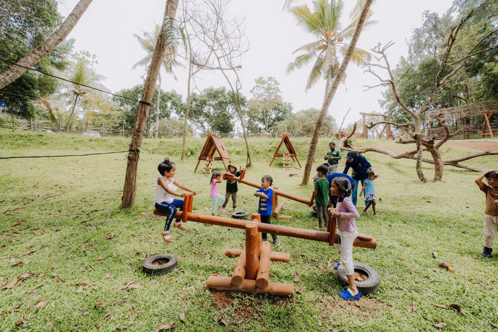 Children in forest