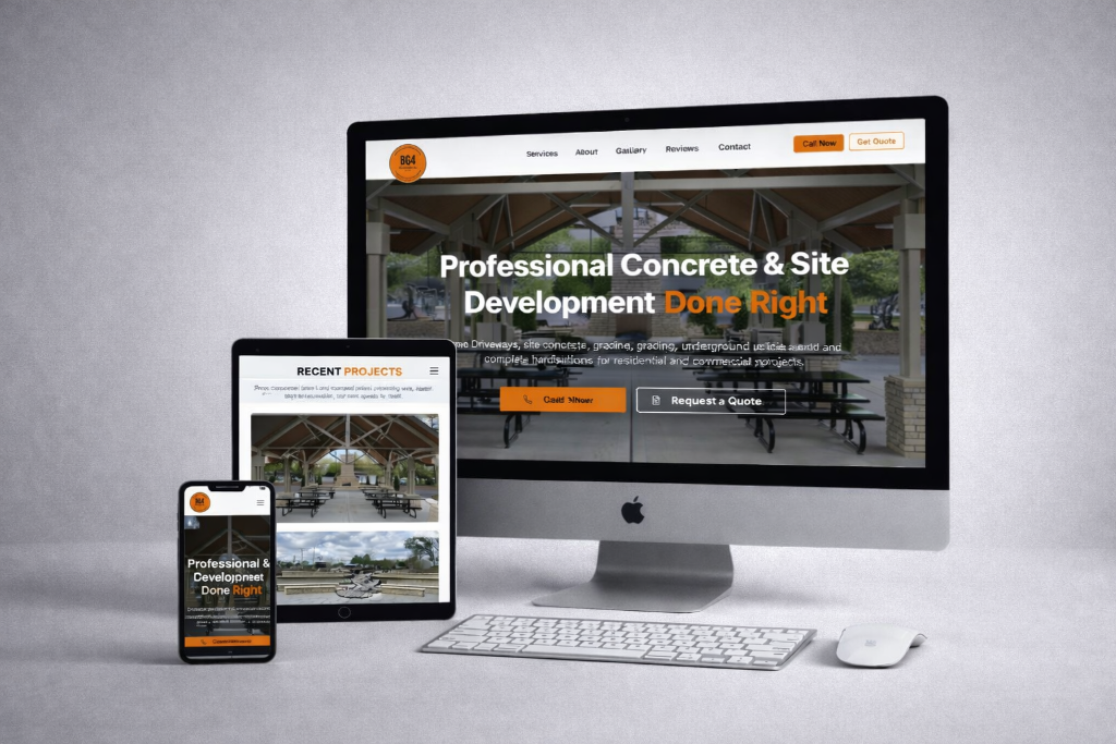 BG4 Construction website by MP Digital