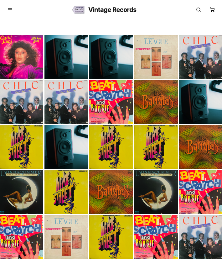 Vintage Records — A Retro Storefront for Serious Collectors template preview